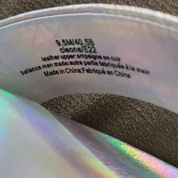 KL Silver 9.5 Iridescent Cocktail Sparkling Formal Holiday Sandals - Picture 7 of 8